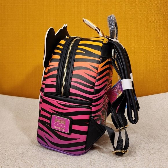 Loungefly Lisa Frank Forrest Tiger Cosplay Mini Backpack Rainbow 90s NEW main image 11